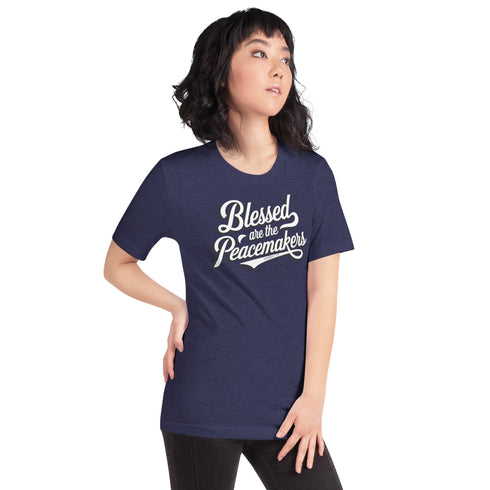 Blessed are the Peacemakers Christian Bible Verse T-Shirt